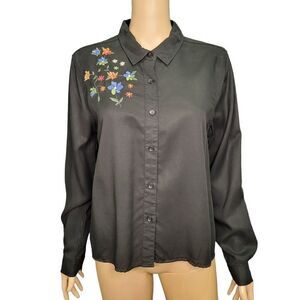 BeachLunchLounge Collection Women's Button Down Shirt (Size L)